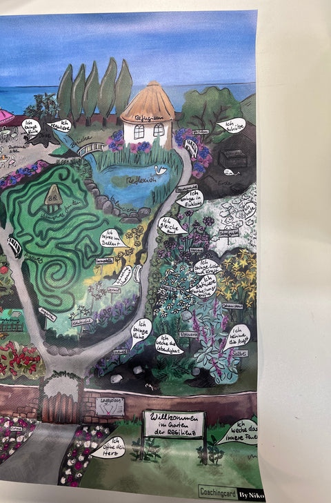 SALE! Im Garten der Resilienz auf Plane (DIN A2)