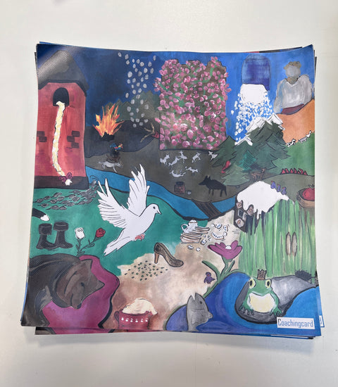 SALE! Märchenkarte Gebrüder Grimm (40 x 40 cm)