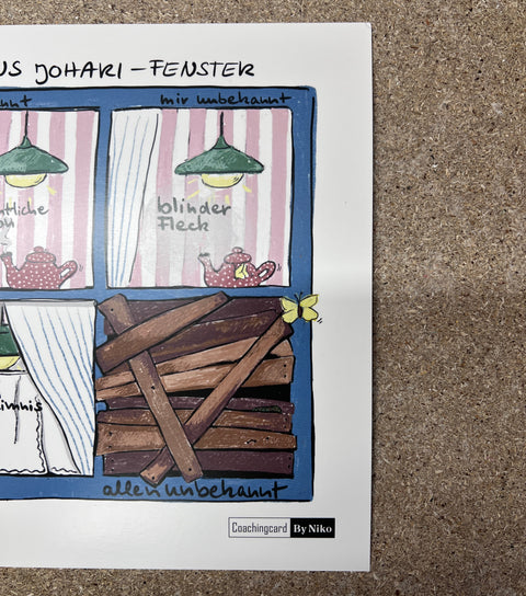 SALE! Blick ins Johari-Fenster (21 x 21 cm) im 10-er Pack mit angestoßener Ecke