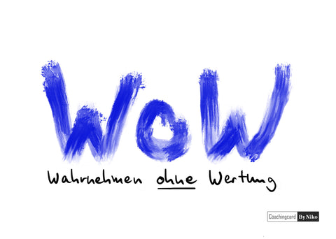 WoW - Wahrnehmen ohne Wertung- erhältlich ab 17.11.2025